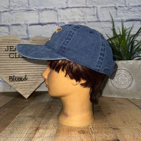 Fur Mom Strapback Baseball Hat Cap Blue Denim Pet Owner infinity headwear - Picture 4 of 8